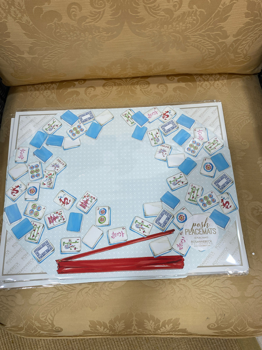 PAPER PLACEMAT POSH DIE CUT MAHJONG TILES