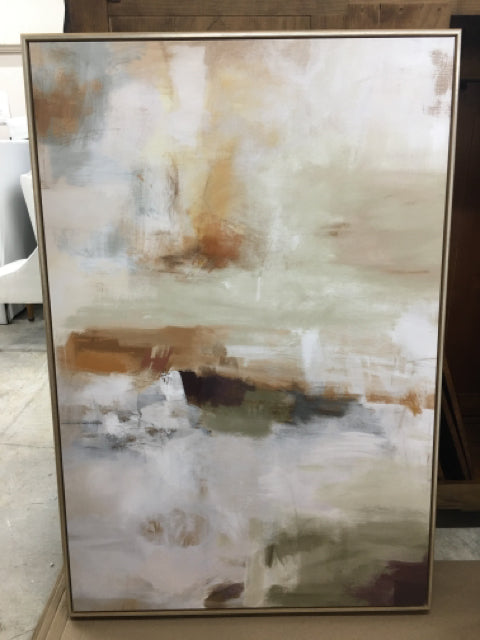 GICLEE LOST II FRAMED IN RUSTIC TAN WITH SILVER ACCENT