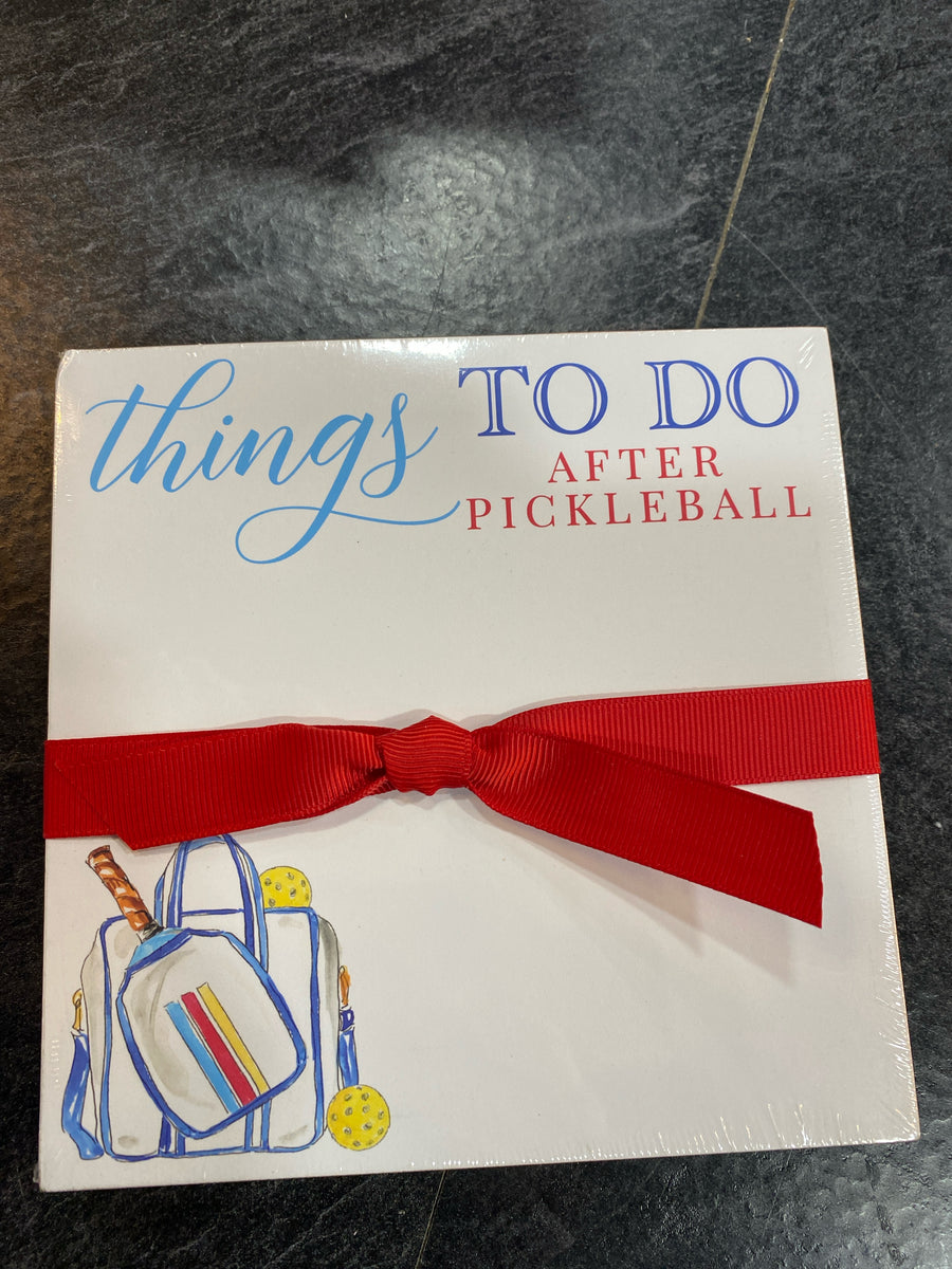 LUXE NOTEPAD THINGS TO DO AFTER PICKLEBALL