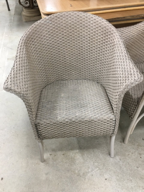OUTDOOR CHAIR TAUPE WEAVE