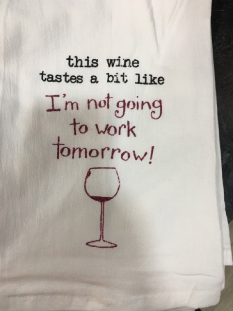 TOWEL FLOUR SACK THIS WINE TASTES #A8543