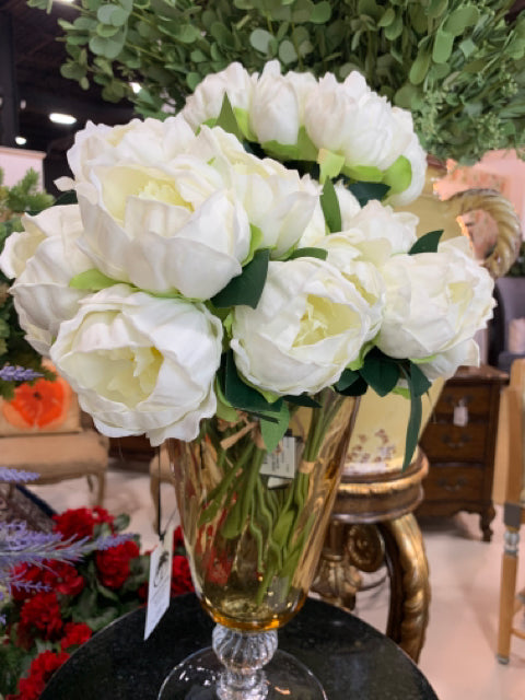 WHITE REAL TOUCH PEONY BUNDLE