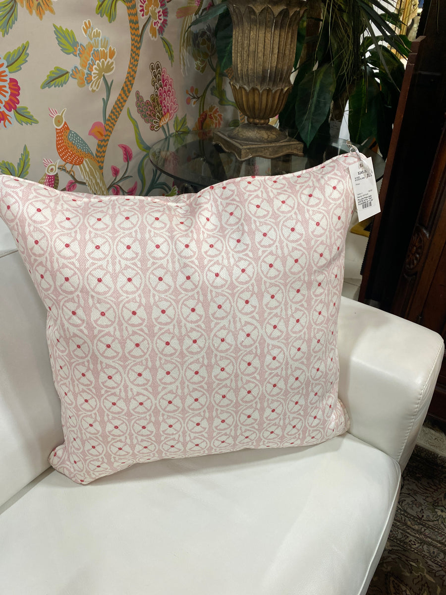 PILLOW PINK AND WHITE WITH  TINY FLOWERS