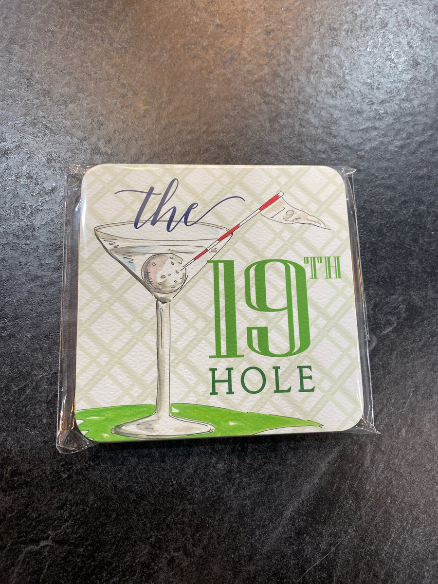 PAPER COASTERS 19TH HOLE MARTINI GLASS