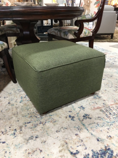 MOSS GREEN OTTOMAN