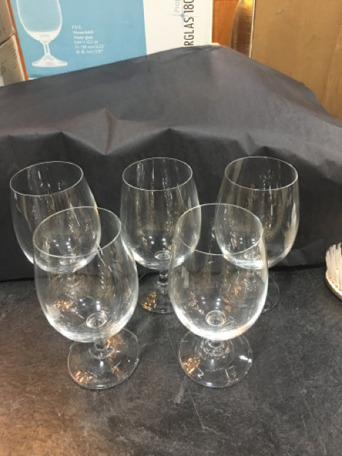 OBERGLAS SET OF FIVE WATER GLASSES