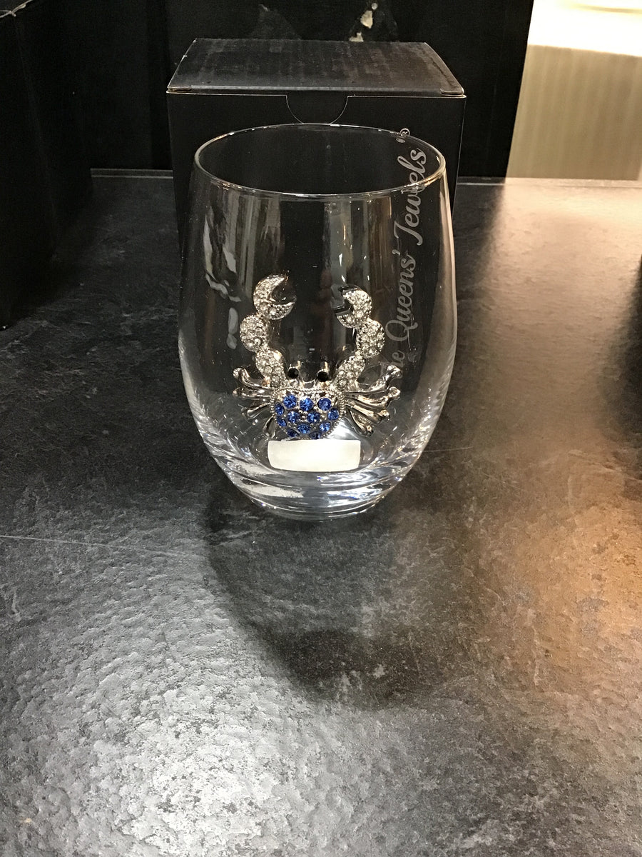 WINE GLASS BLUE CRAB STEMLESS