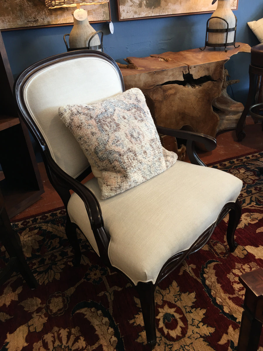 ARMCHAIR BY CENTURY WITH CREAM FABRIC
