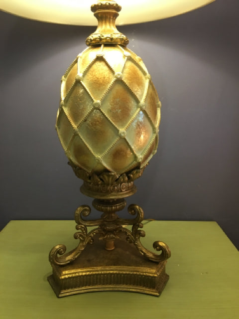TABLE LAMP GOLD EGG